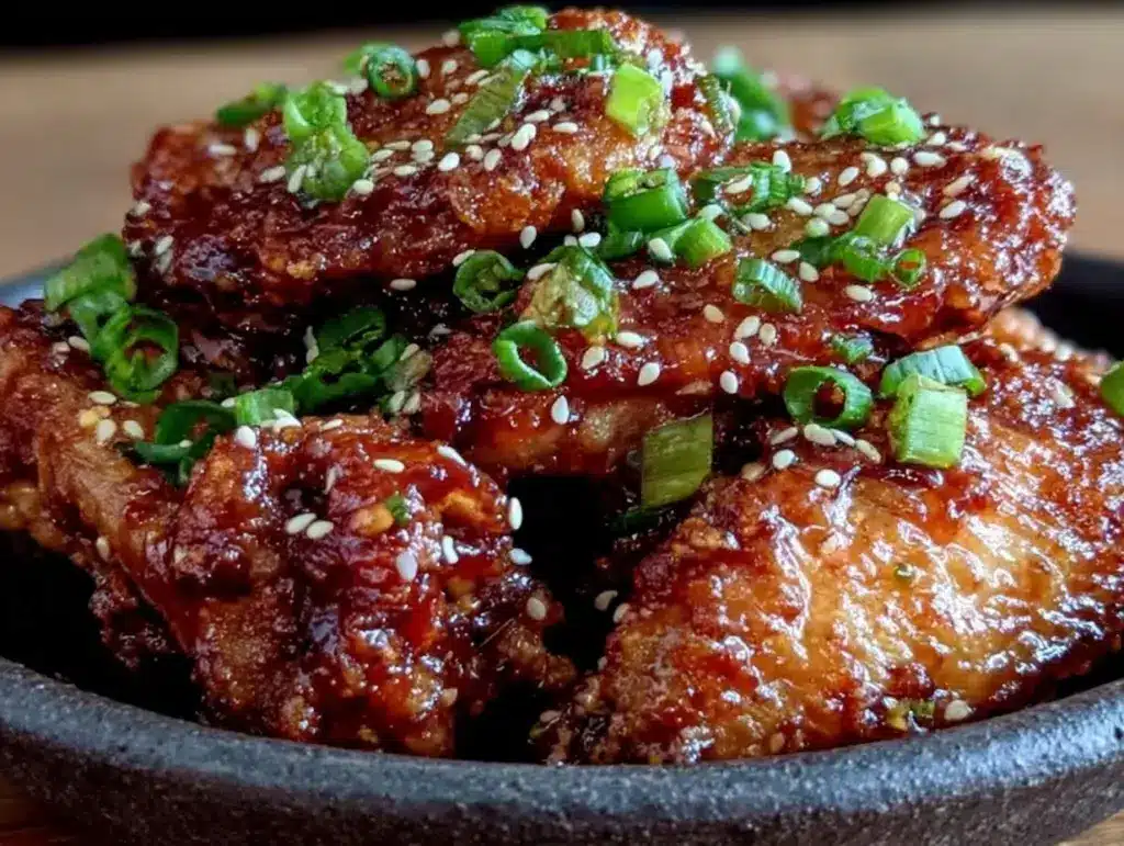 einfache Airfryer Wings mit Honig-Knoblauch Sauce - featured image