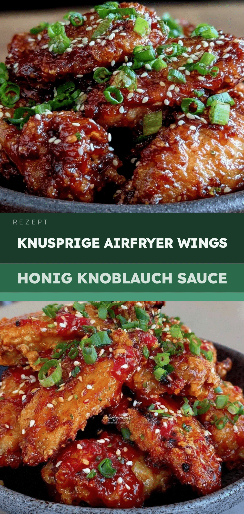 Einfache Airfryer Wings mit Honig-Knoblauch Sauce: 5 Zutaten, keine Fehler 5 einfache Airfryer Wings mit Honig-Knoblauch Sauce recipe