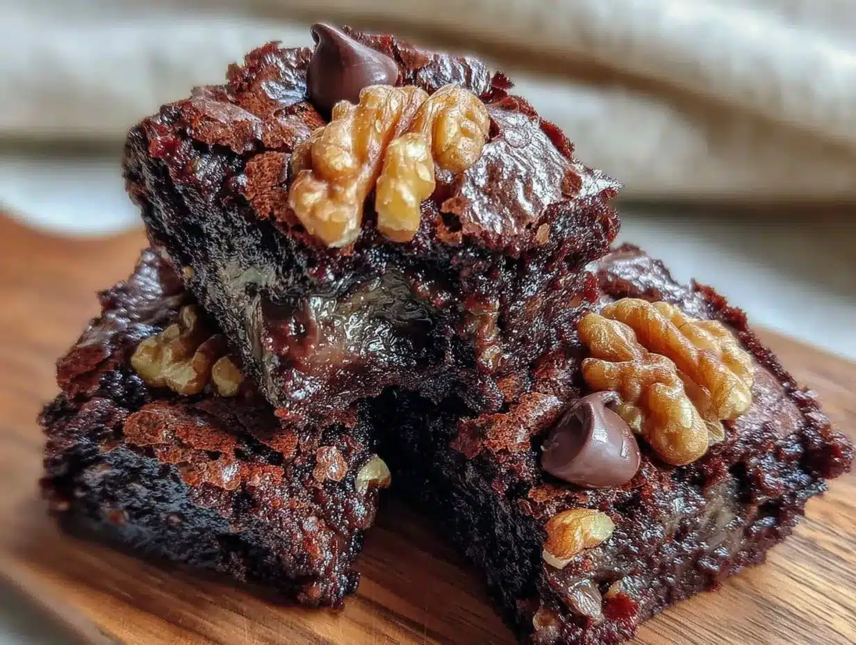 Einfache Fudgy Brownies: 5 Zutaten für perfektes Ergebnis 4 einfache fudgy brownies mit walnüssen preparation steps