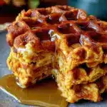 Einfache Herbst Kürbis Waffeln - featured image