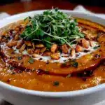 einfache Hokkaido Kürbissuppe mit Curry - featured image