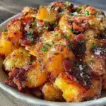 einfache knusprige Bratkartoffeln mit Speck - featured image