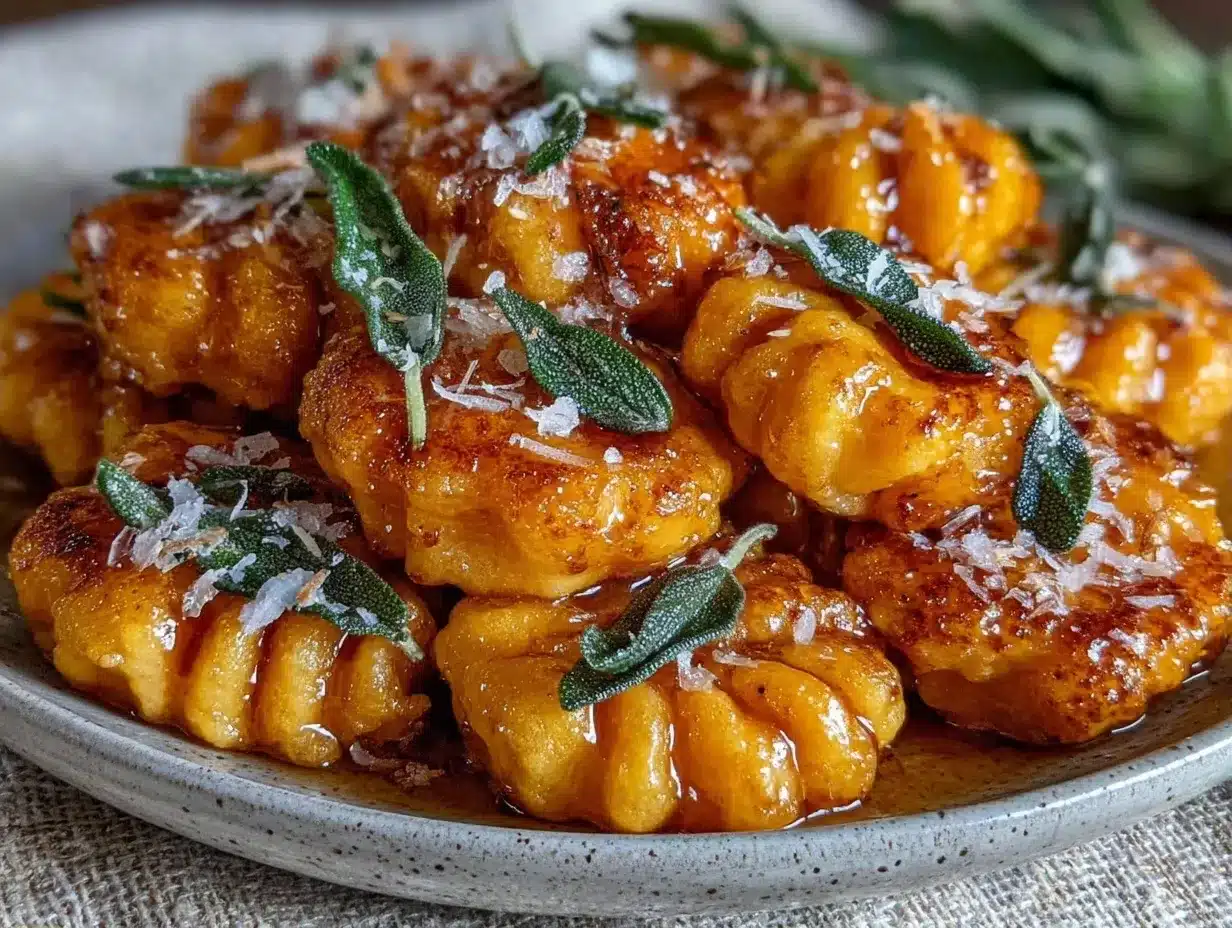 Einfache Kürbis-Gnocchi mit brauner Butter: Perfekt & Einfach 4 Einfache Kürbis-Gnocchi mit brauner Butter preparation steps