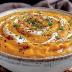 einfache Thermomix Kürbissuppe mit Kokosmilch - featured image