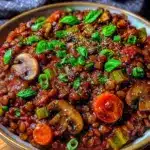 einfache vegane Linsenbolognese mit Karotten - featured image