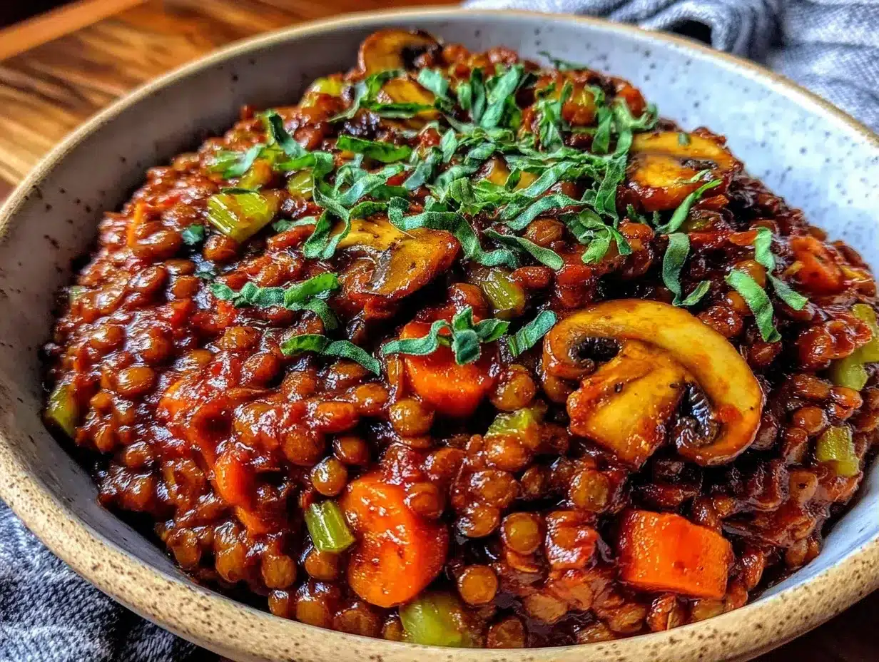 Einfache Vegane Linsenbolognese mit Karotten: 4 Zutaten, 10 Min 4 einfache vegane Linsenbolognese mit Karotten preparation steps