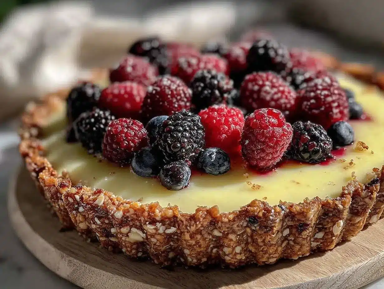 Einfache Zitronen-Beeren Tarte: Der perfekte Anfänger-Boden 4 einfache Zitronen-Beeren Tarte preparation steps
