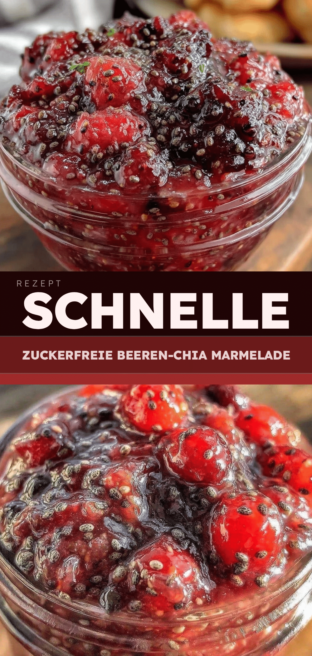 Einfache zuckerfreie Beeren-Chia Marmelade: 5-min Ergebnis 5 einfache zuckerfreie Beeren-Chia Marmelade recipe