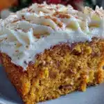 einfacher Kürbiskuchen mit Zimt und Frischkäse - featured image