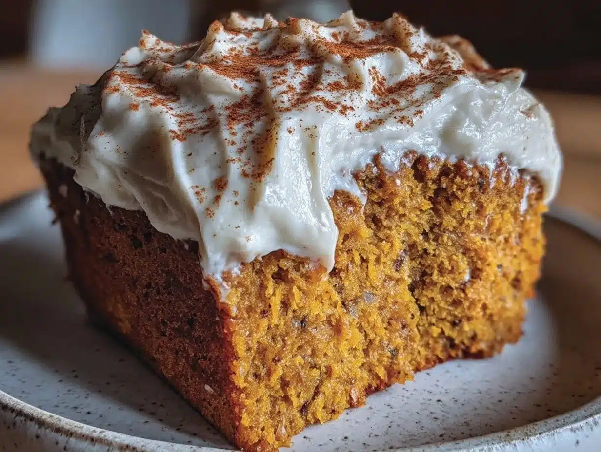 Einfacher Kürbiskuchen mit Zimt und Frischkäse: So einfach geht’s 4 einfacher Kürbiskuchen mit Zimt und Frischkäse preparation steps