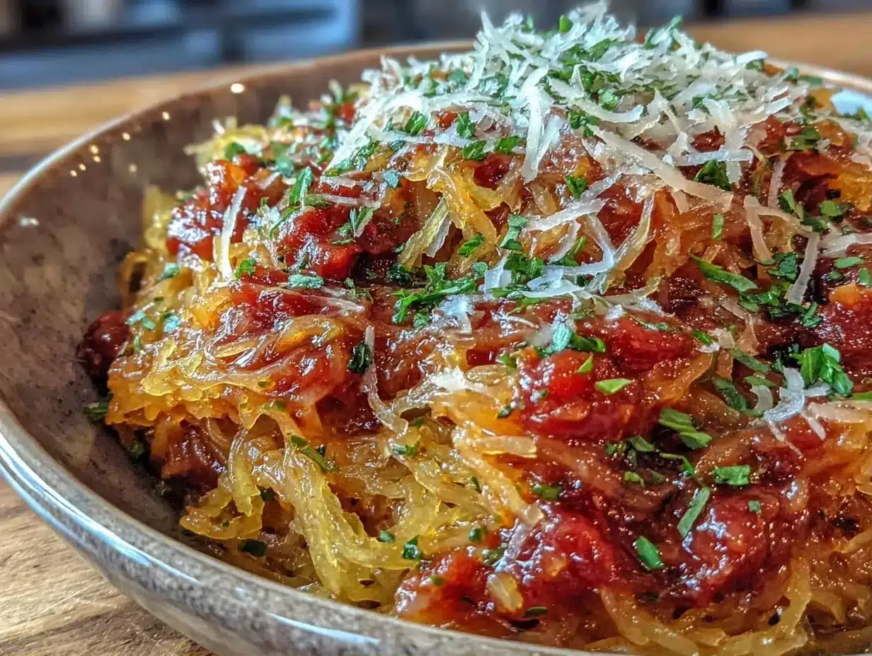 Einfacher Spaghettikürbis: Der perfekte One-Pot-Rezept 4 Einfacher Spaghettikürbis preparation steps