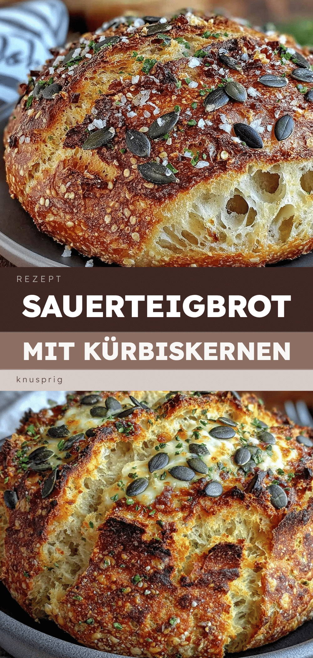 Einfaches Sauerteigbrot mit Kürbiskernen: Für Anfänger 5 einfaches Sauerteigbrot mit Kürbiskernen recipe