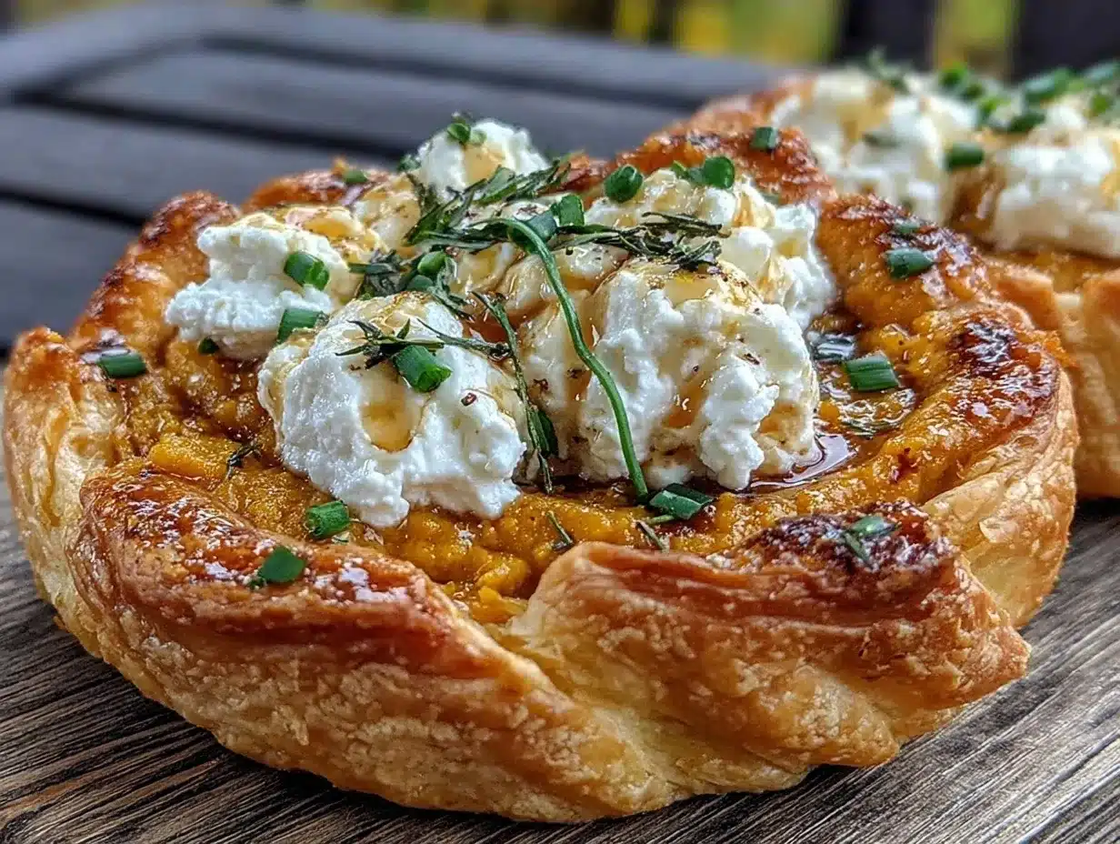 Erntedank Kürbis Tarte mit Ziegenkäse: Einfach & Fehlerfrei 4 Erntedank Kürbis Tarte mit Ziegenkäse preparation steps