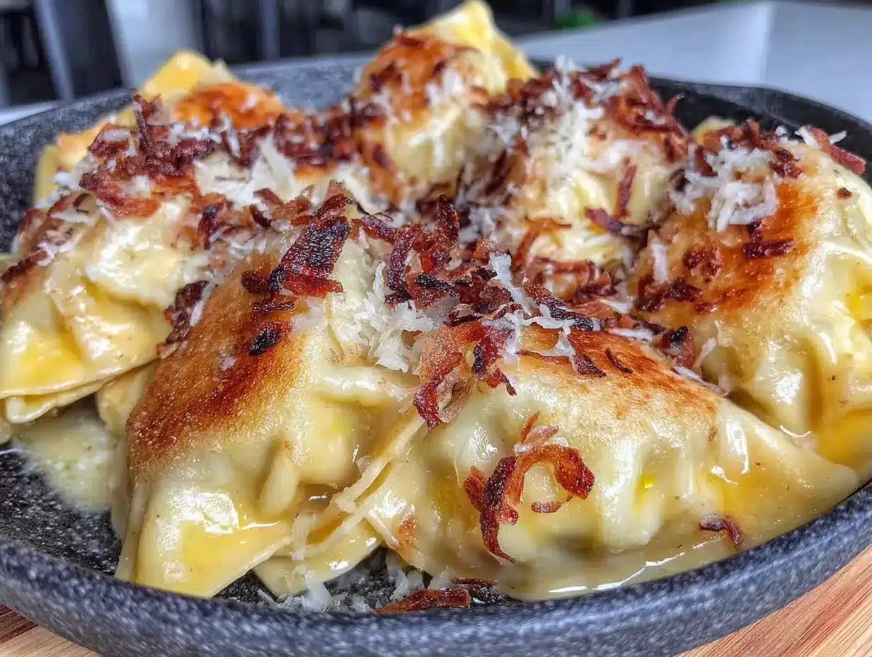 Einfache Gebratene Maultaschen: 3 Zutaten, kein Fehler 4 gebratene Maultaschen preparation steps