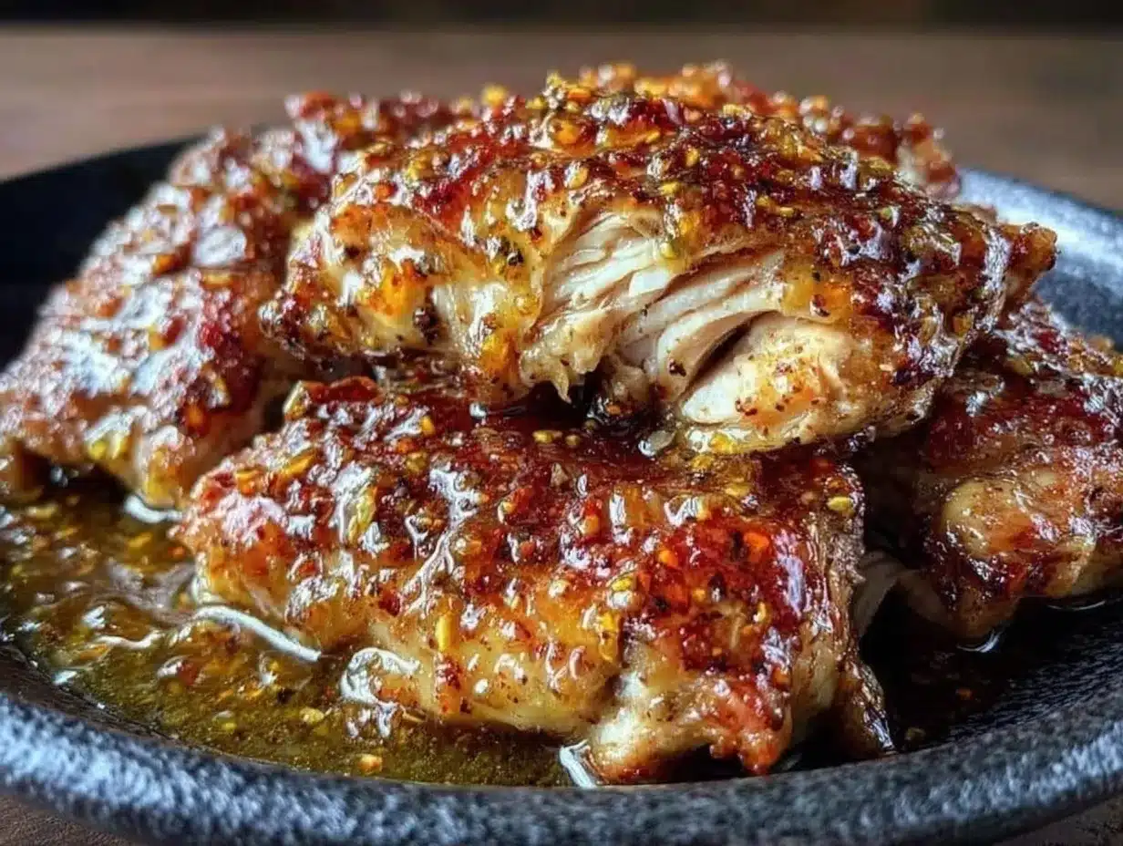 Einfaches Hähnchen mit Honig-Senf Sauce: Kein Stress 4 Hähnchen mit Honig-Senf Sauce preparation steps