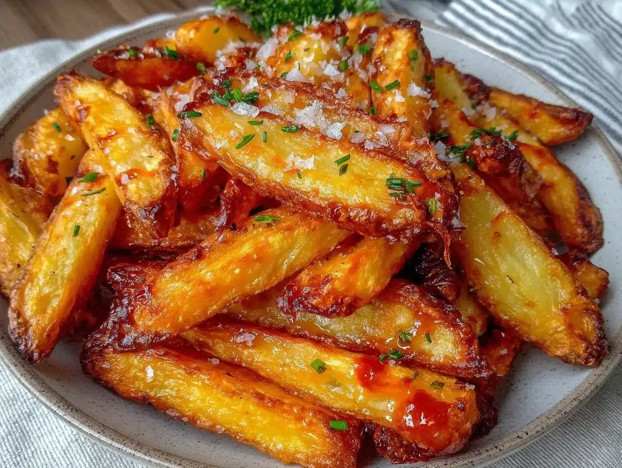 Knusprige Airfryer Pommes: Einfach, Ohne Öl & Gesund 4 Knusprige Airfryer Pommes ohne Öl preparation steps