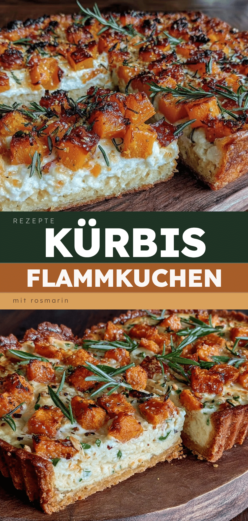 Einfacher Kürbis-Flammkuchen mit Rosmarin: 4 Zutaten, kein Stress 5 Kürbis-Flammkuchen recipe
