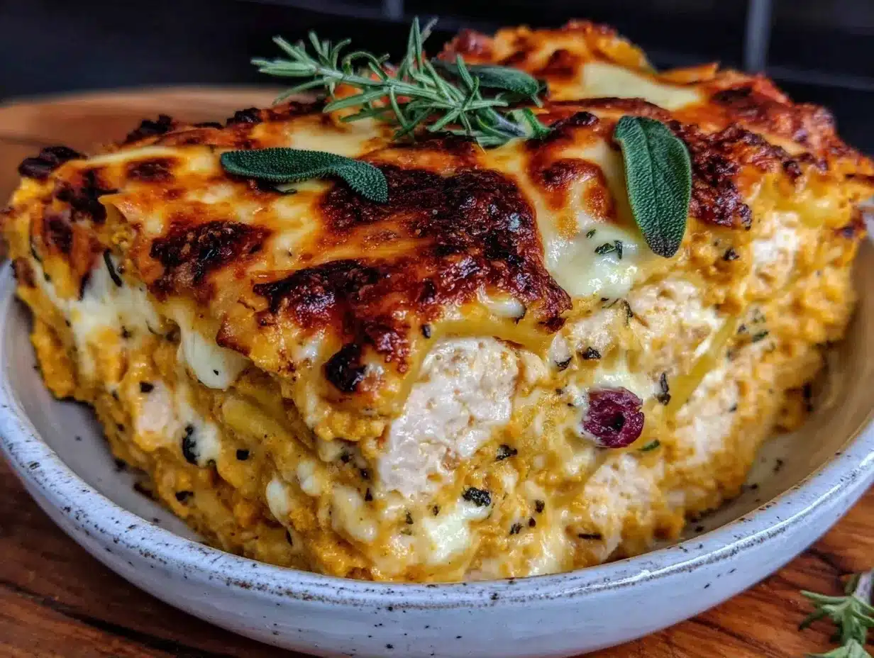 Kürbis-Lasagne mit Salbei-Butter: Der einfachste, fehlerfreie Klassiker 4 Kürbis-Lasagne mit Salbei-Butter preparation steps