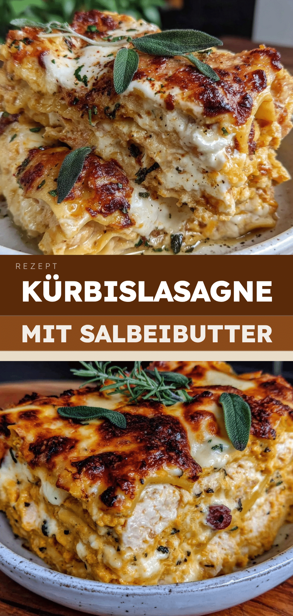 Kürbis-Lasagne mit Salbei-Butter: Der einfachste, fehlerfreie Klassiker 5 Kürbis-Lasagne mit Salbei-Butter recipe