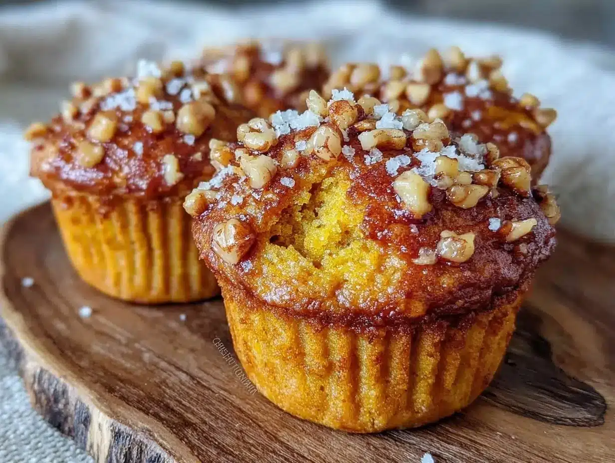 Kürbis-Muffins mit Zimt & Walnuss: Einfaches Backen 3 Kürbis-Muffins mit Zimt und Walnuss preparation steps