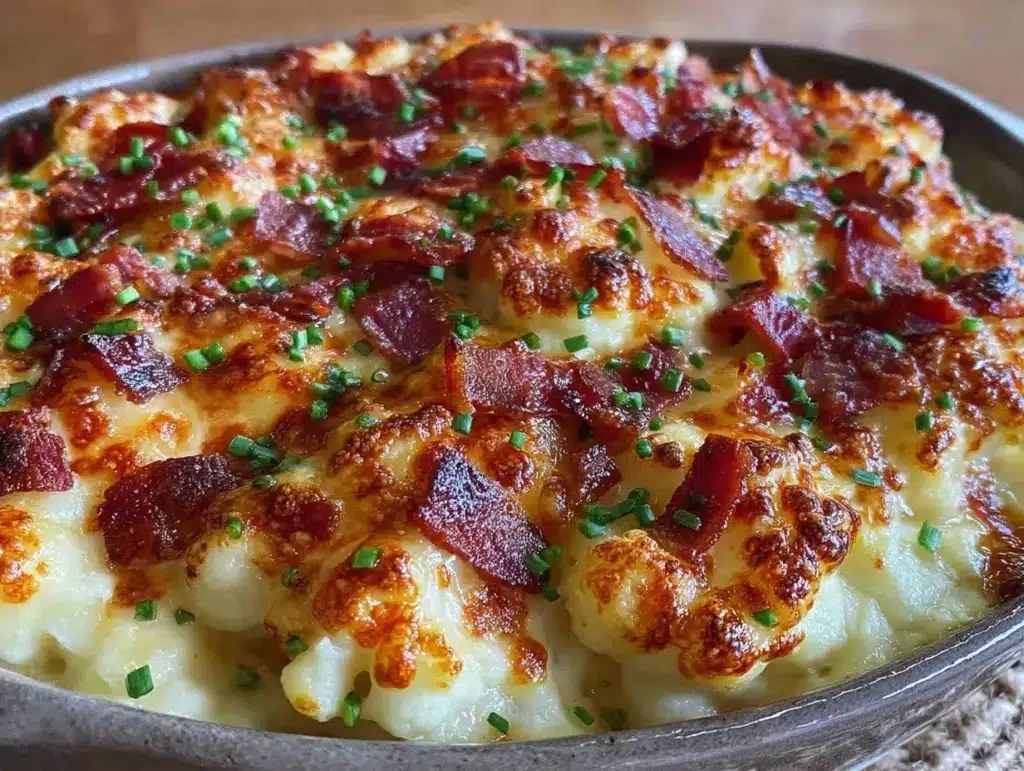 Low-Carb Blumenkohl-Käsegratin - featured image