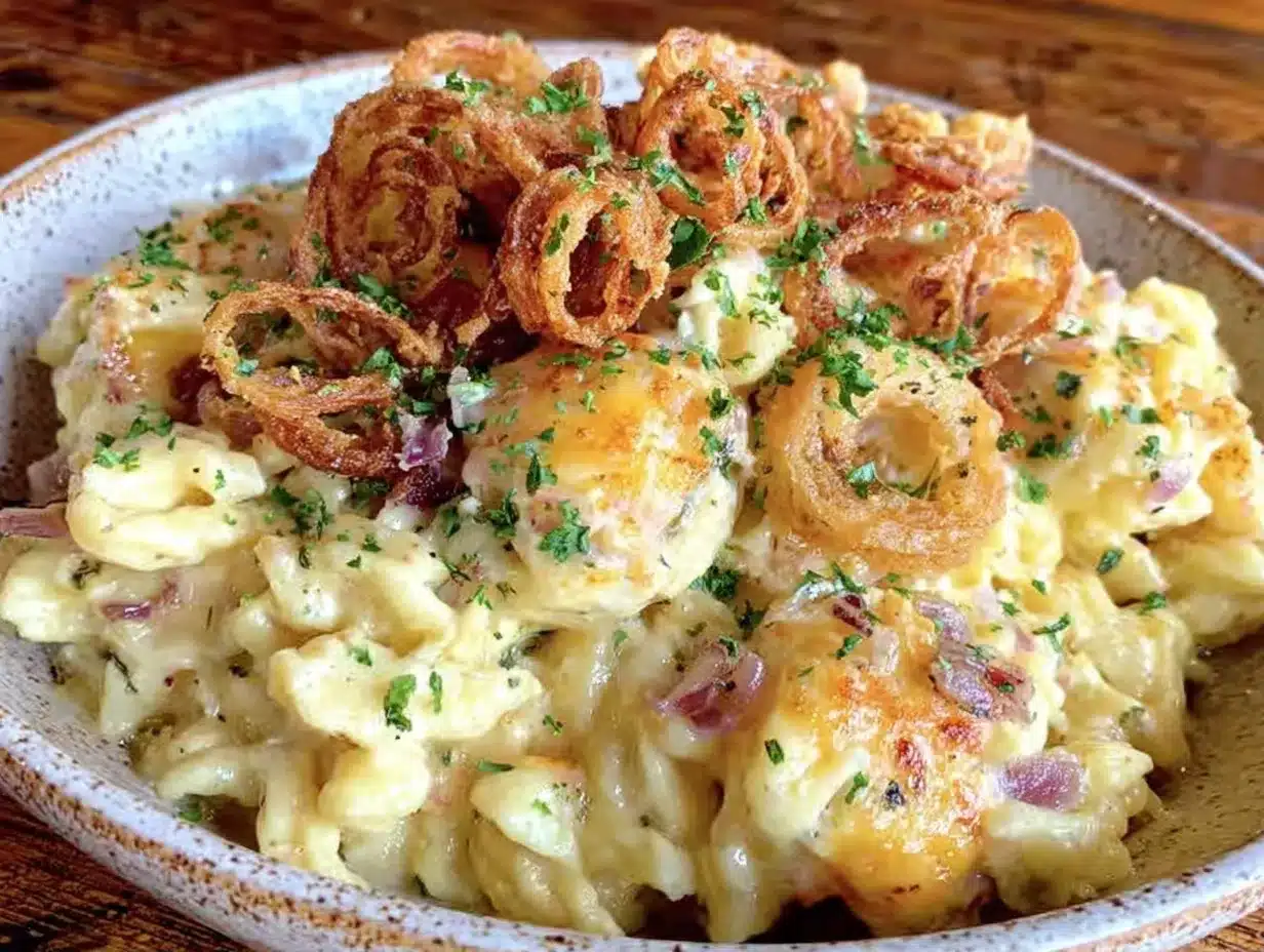 Oktoberfest Käsespätzle: So einfach geht das 4 Oktoberfest Käsespätzle preparation steps