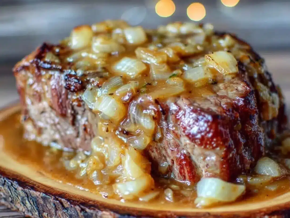 Sahniger Schwäbischer Zwiebelrostbraten: 5 Zutaten & kein Stress 4 Sahniger Schwäbischer Zwiebelrostbraten preparation steps