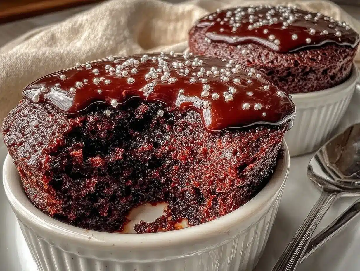 Schokoladenkuchen für Zwei: Der perfekte, saftige Mini-Kuchen 4 Schokoladenkuchen für Zwei preparation steps