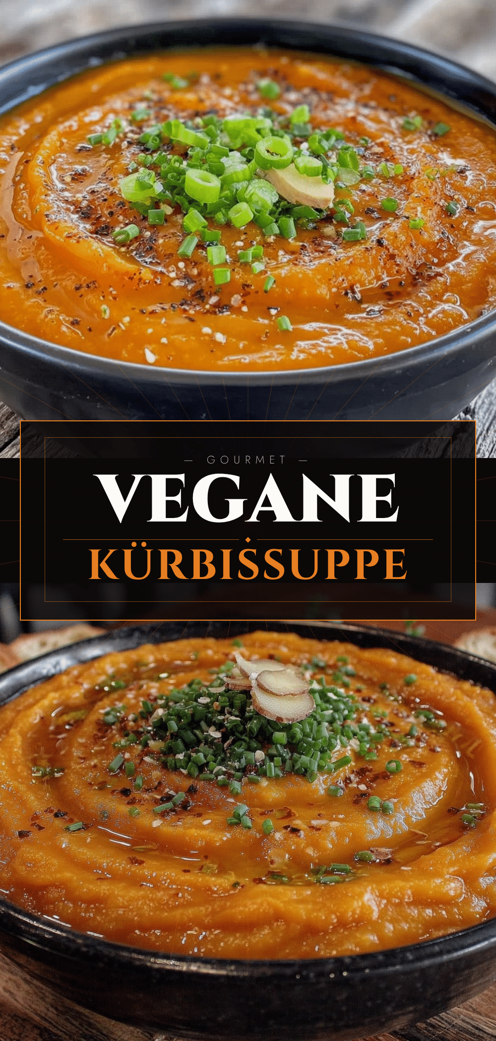 Einfache Vegane Kürbissuppe mit Ingwer: Du kannst es nicht kaputt machen 5 veganen Kürbissuppe mit Ingwer recipe