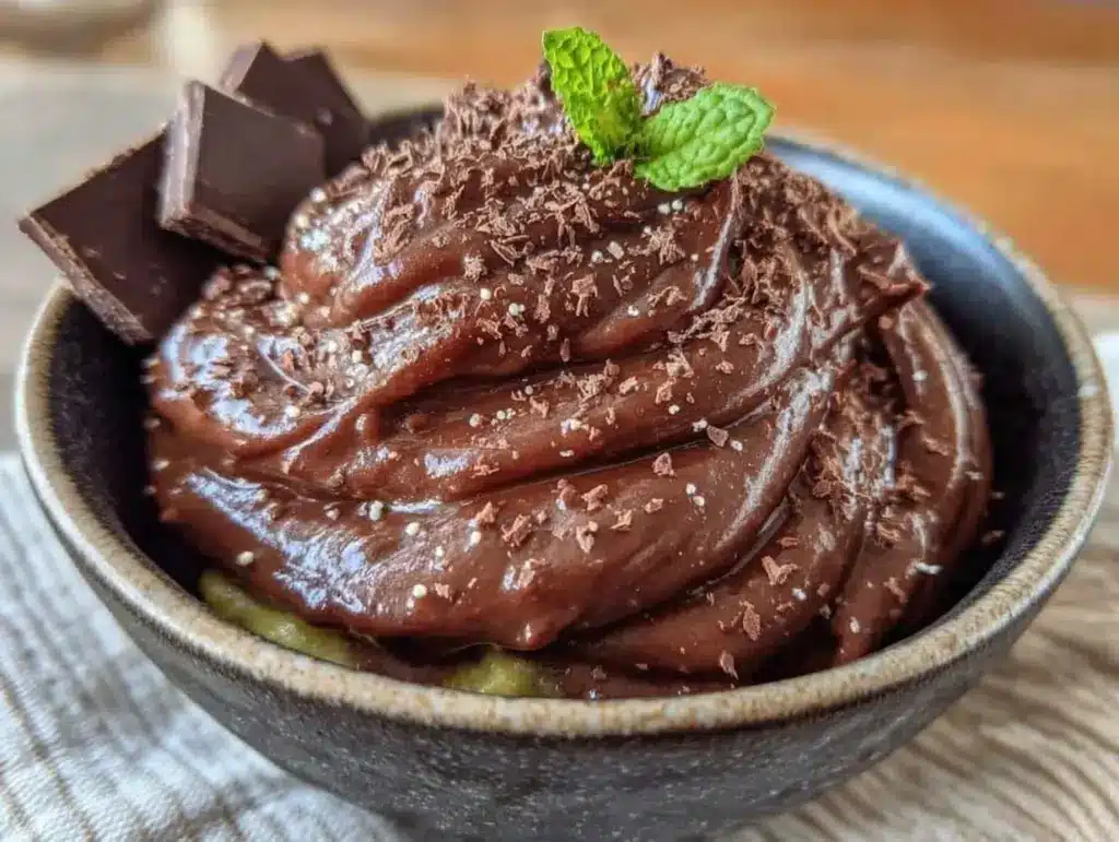 Veganer Schokoladen-Avocado-Mousse - featured image