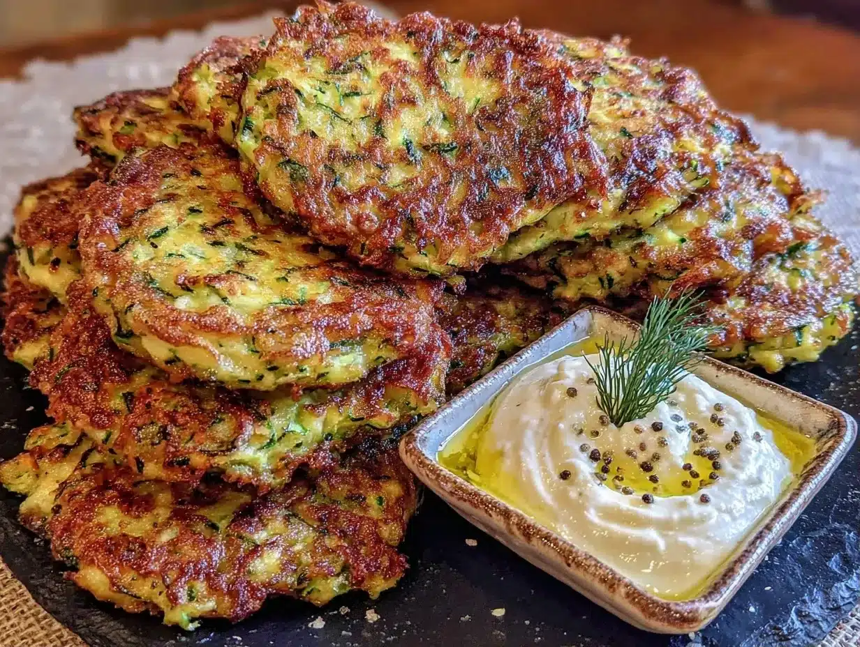 Zucchini-Puffer: Der einfachste knusprige Rezept 4 Zucchini-Puffer preparation steps