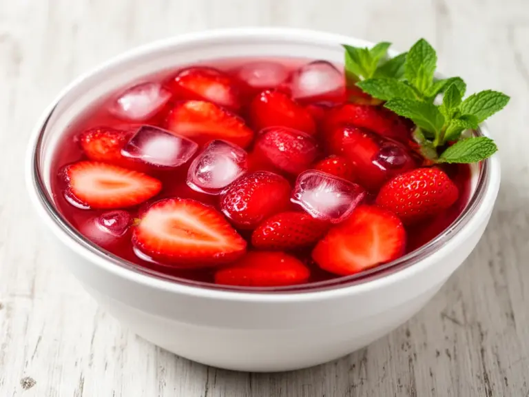 Startseite 4 alkoholfreie Erdbeerbowle - featured image