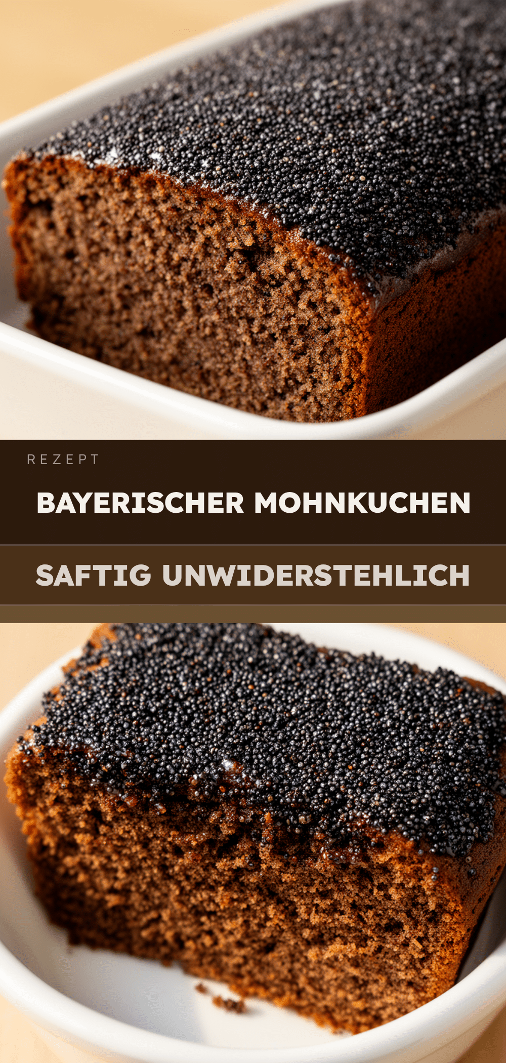 Bayerischer Mohnkuchen: 3 Zutaten, saftig & einfach 5 Bayerischer Mohnkuchen recipe