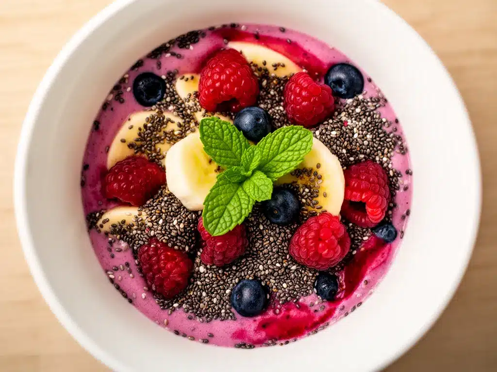 Cremige Beeren-Smoothie Bowl: 5 Min. Rezept 4 Cremige Beeren-Smoothie Bowl preparation steps