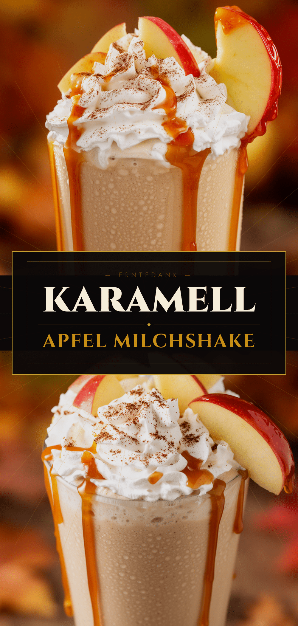Cremiger Karamell-Apfel Milchshake: 5 Min. Rezept 5 Cremiger Karamell-Apfel Milchshake recipe