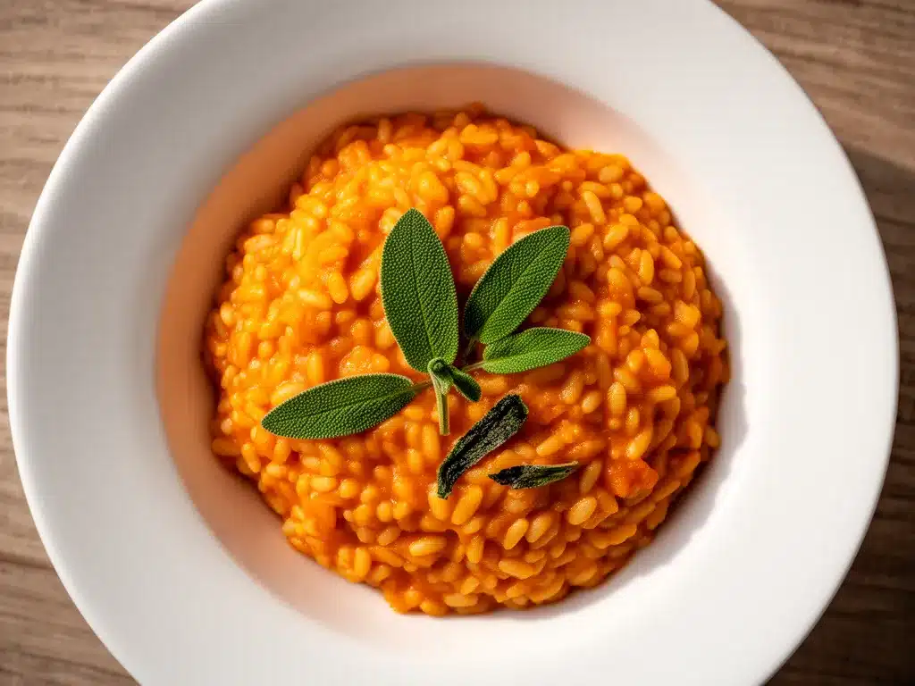 Cremiges Kürbis-Risotto: 5 einfache Schritte 4 Cremiges Kürbis-Risotto preparation steps