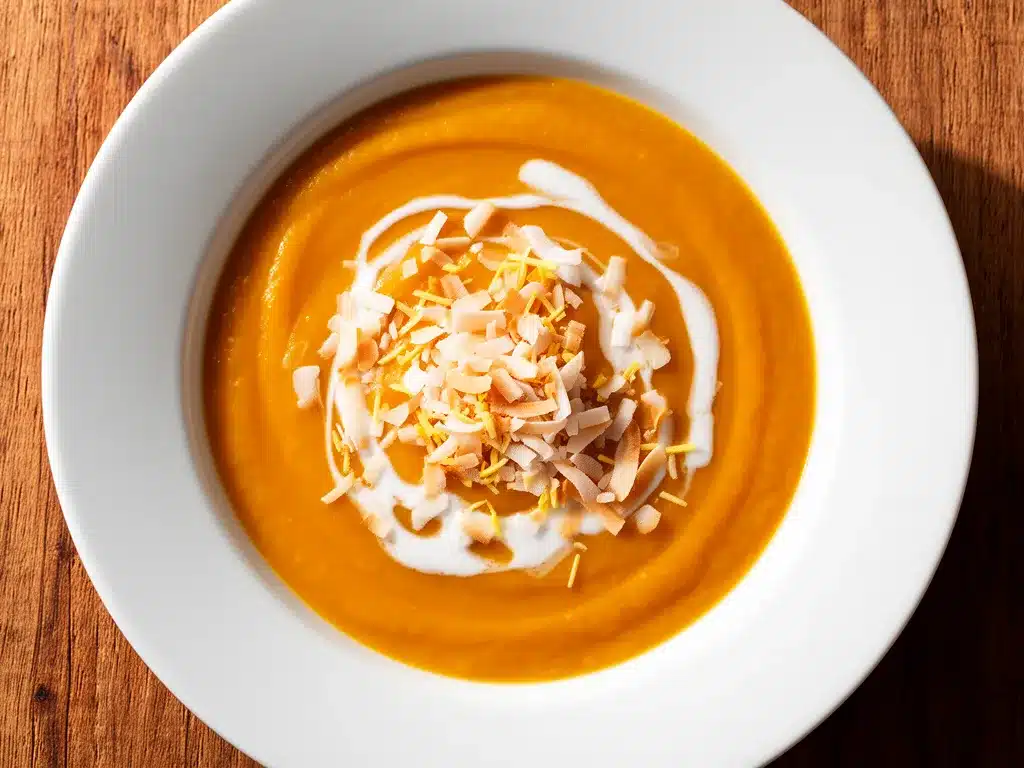 Cremige Erntedank Kürbissuppe mit Ingwer und Kokos: Einfach & Schnell 4 Erntedank Kürbissuppe preparation steps
