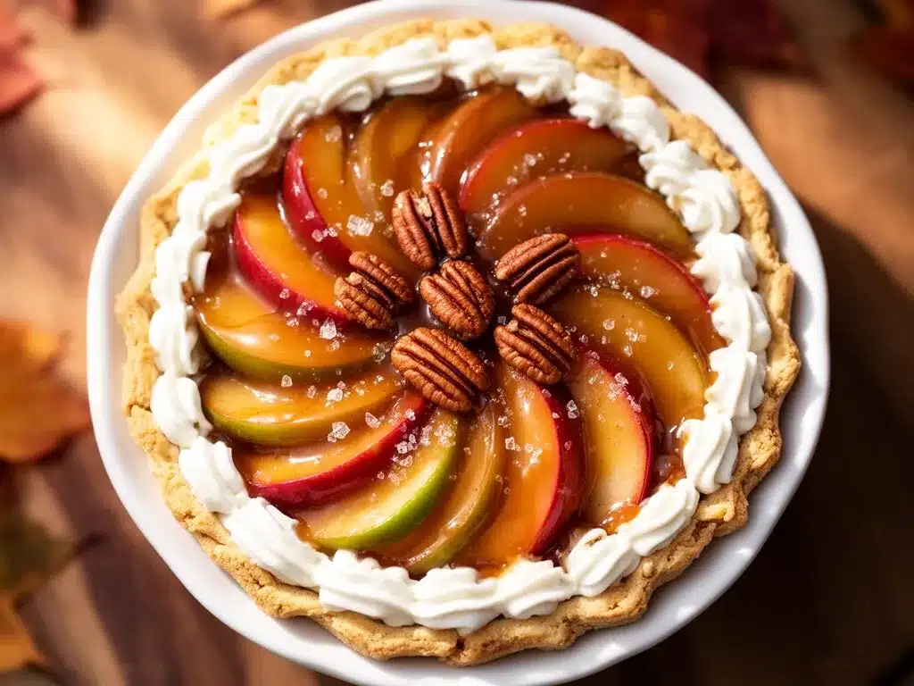 Herbstliche Karamell-Apfel Tarte: 5 Min. Einfaches Rezept 4 Herbstliche Karamell-Apfel Tarte preparation steps