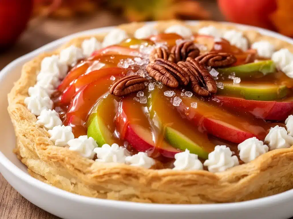 Herbstliche Karamell-Apfel Tarte - featured image
