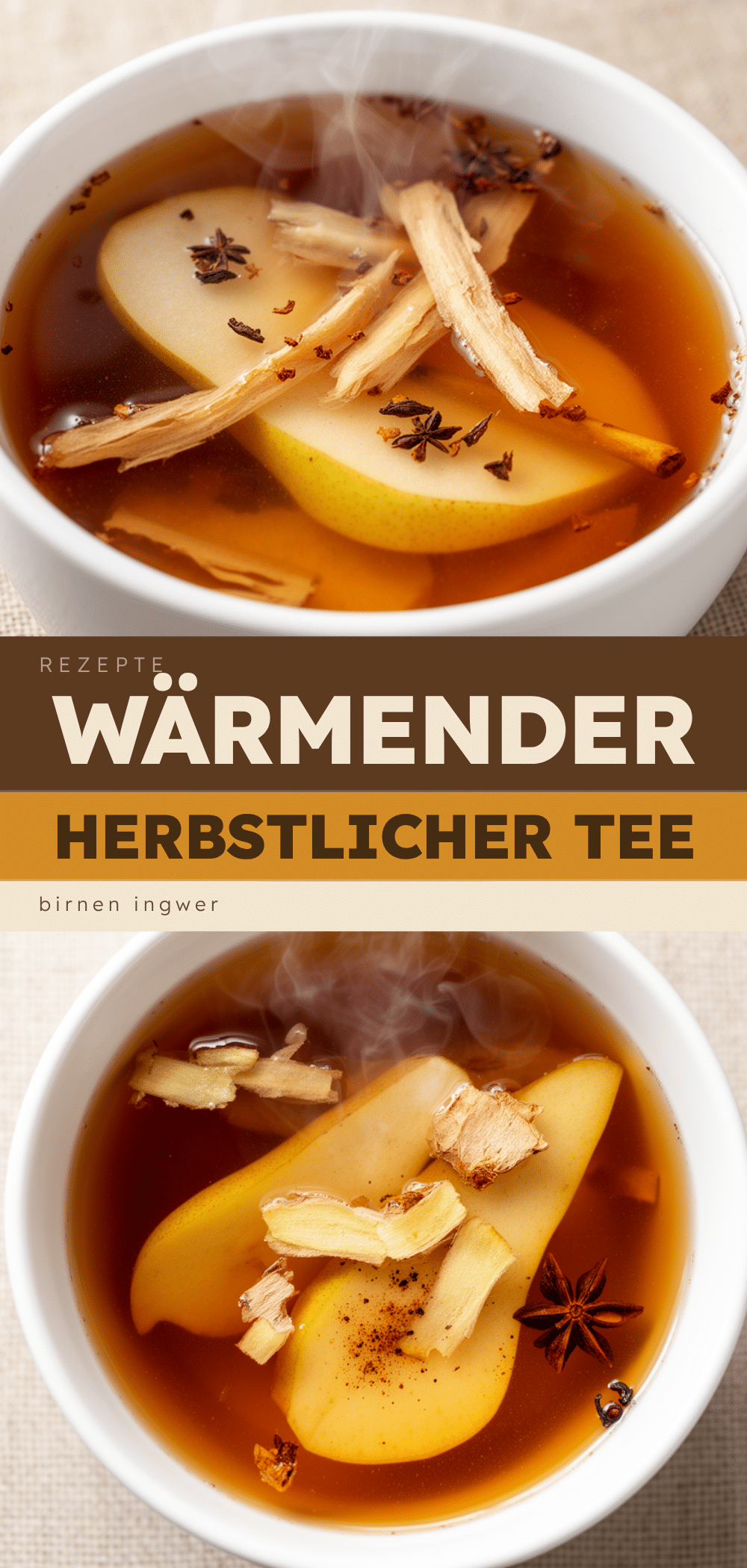 Herbstlicher Birnen-Ingwer Tee: Das perfekte warme Wohlfühlgetränk 5 Herbstlicher Birnen-Ingwer Tee recipe