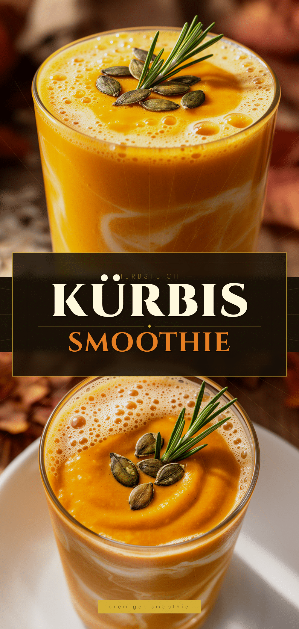 Cremiger Herbstlicher Kürbis-Smoothie: 5 Min. Rezept 5 Herbstlicher Kürbis-Smoothie recipe