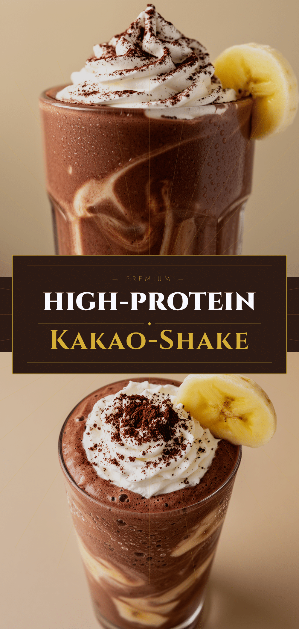 High-Protein Schoko-Bananen Shake: In 5 Min. 5 High-Protein Schoko-Bananen Shake recipe