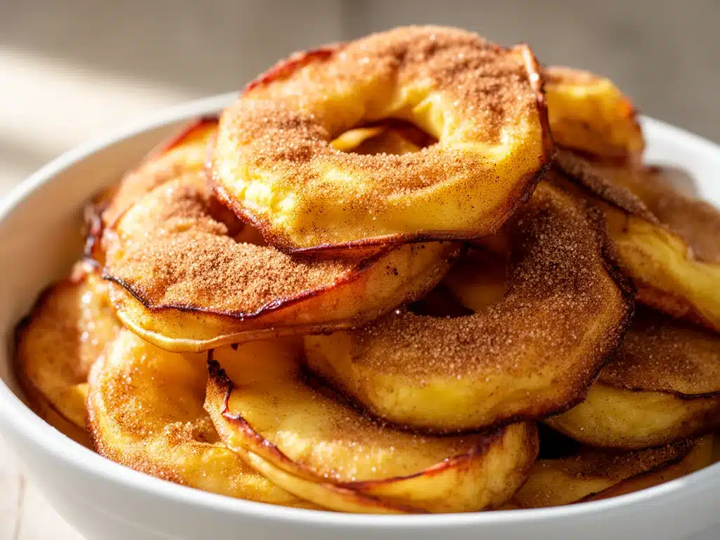 Knusprige Airfryer Apfelringe - featured image