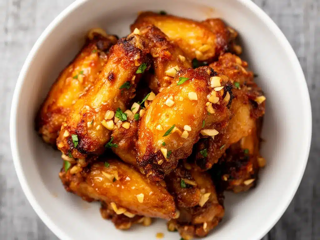 Knusprige Airfryer Hähnchen-Wings: Honig-Knoblauch Rezept in 20 Min 4 Knusprige Airfryer Hähnchen-Wings preparation steps
