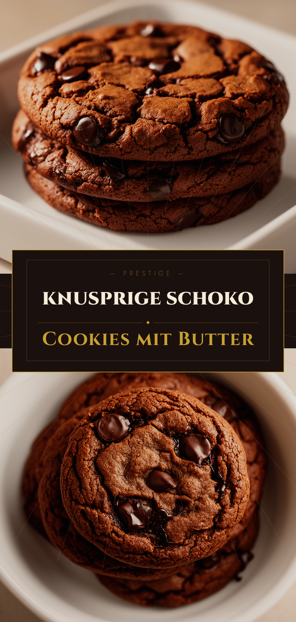 Knusprige Schoko-Cookies: 20 Min. Easy Braune Butter 5 knusprige Schoko-Cookies mit brauner Butter recipe