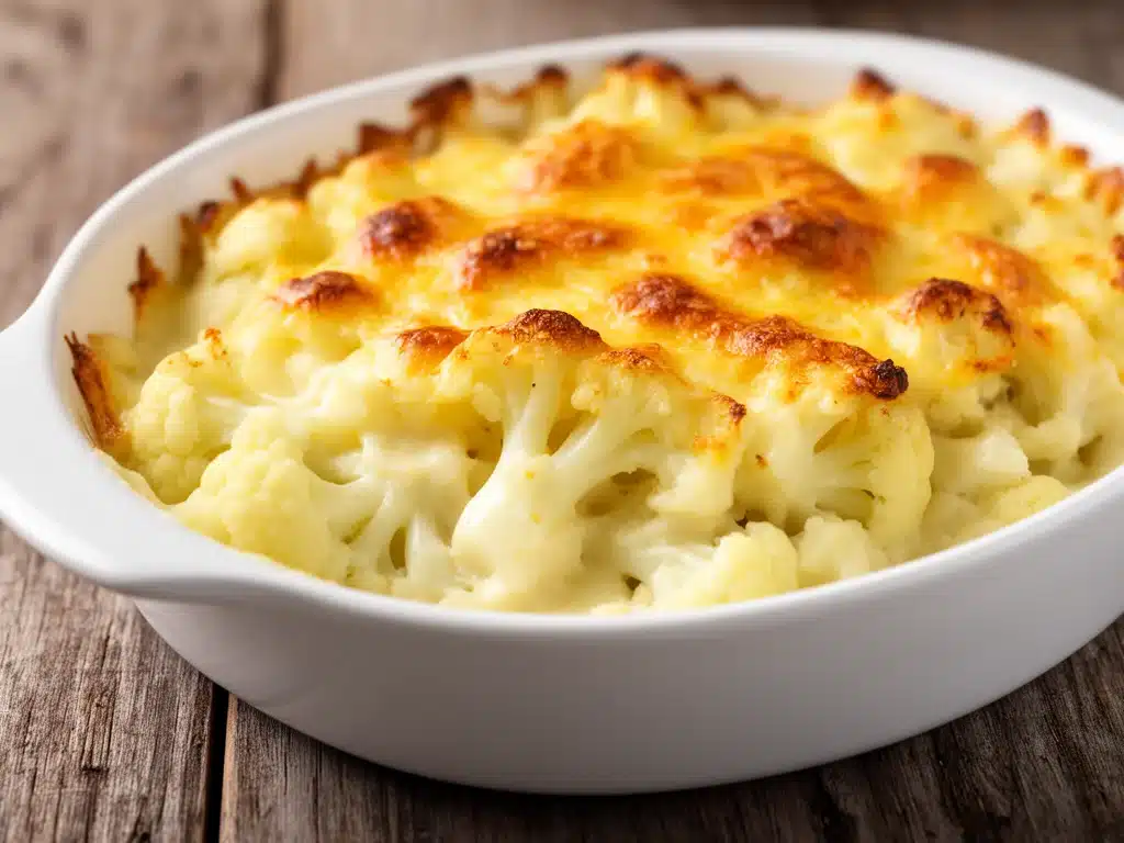 Low-Carb Blumenkohl-Käsegratin - featured image