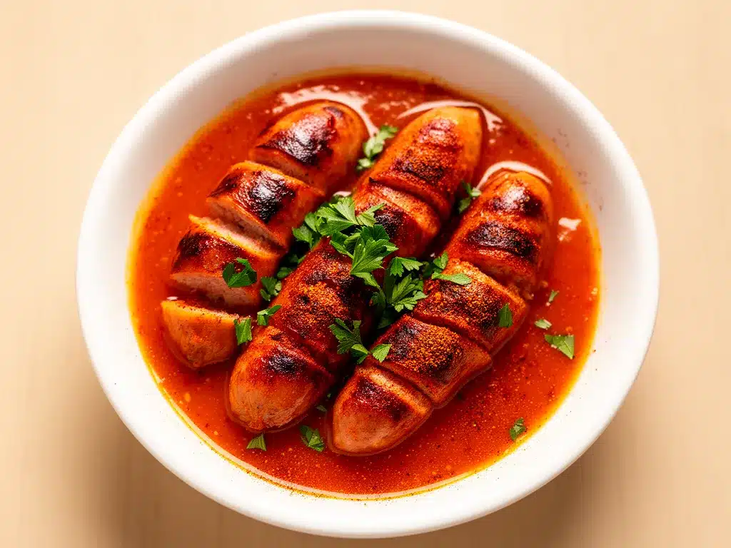 Oktoberfest Currywurst: Einfaches Rezept in 20 Min 4 Oktoberfest Currywurst preparation steps