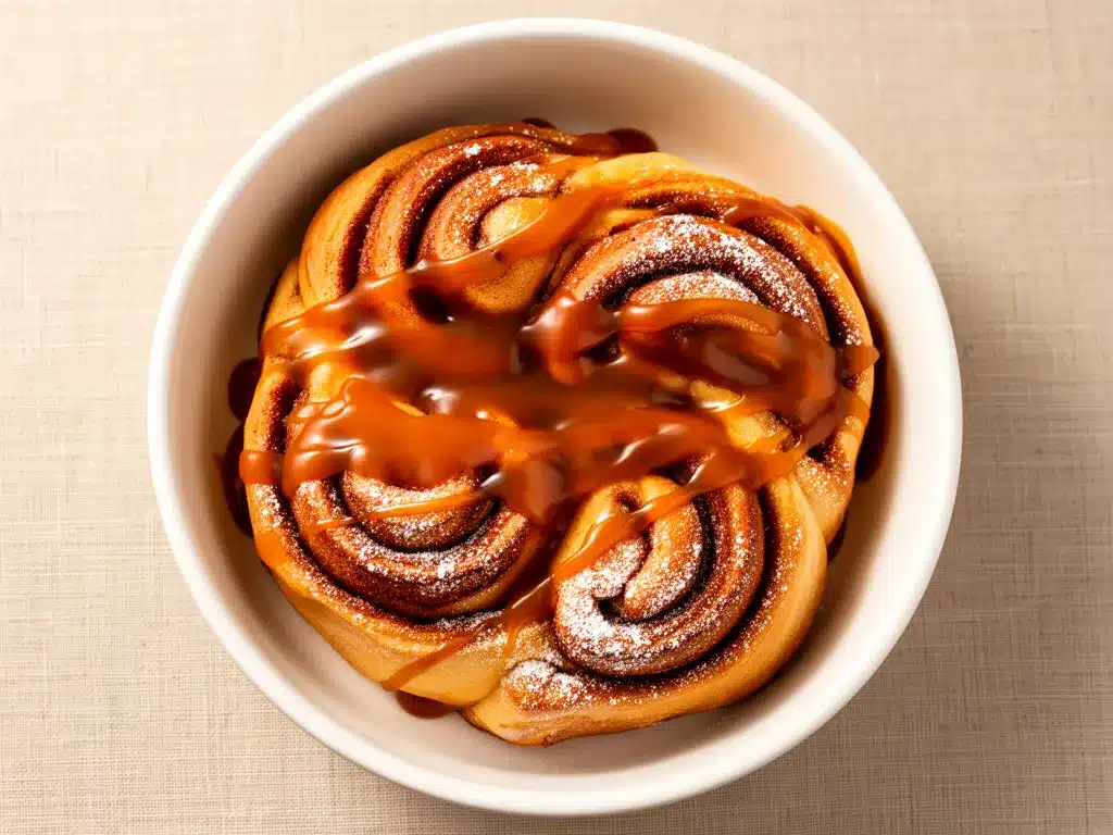 Overnight Zimtschnecken: Einfach & Perfekt in 10 Min 4 Overnight Zimtschnecken mit Karamellsauce preparation steps