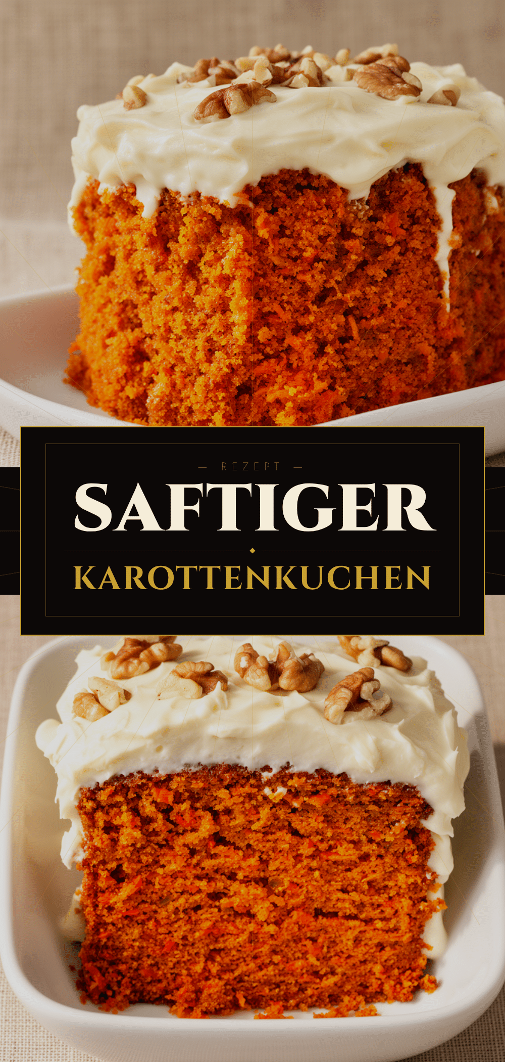 Saftiger Karottenkuchen: Easy Rezept mit Frischkäse-Frosting 5 saftiger Karottenkuchen recipe