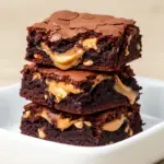 vegane Erdnussbutter-Brownies - featured image